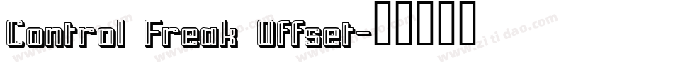 Control Freak Offset字体转换